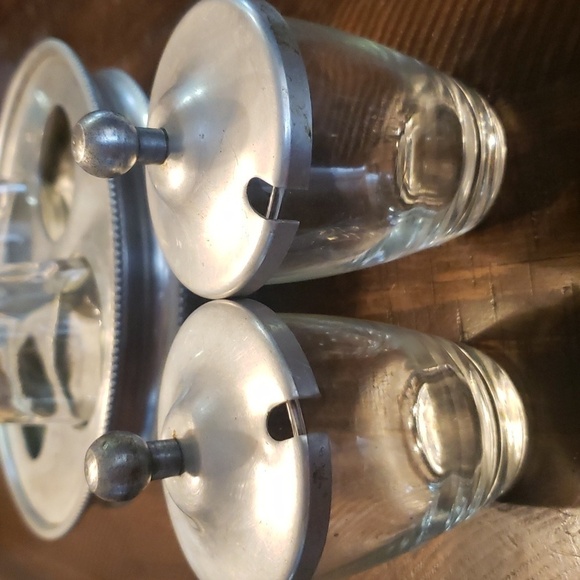 Vintage Aluminum Cruet Condiment Caddy Spinning by Buenilum - Picture 6 of 6